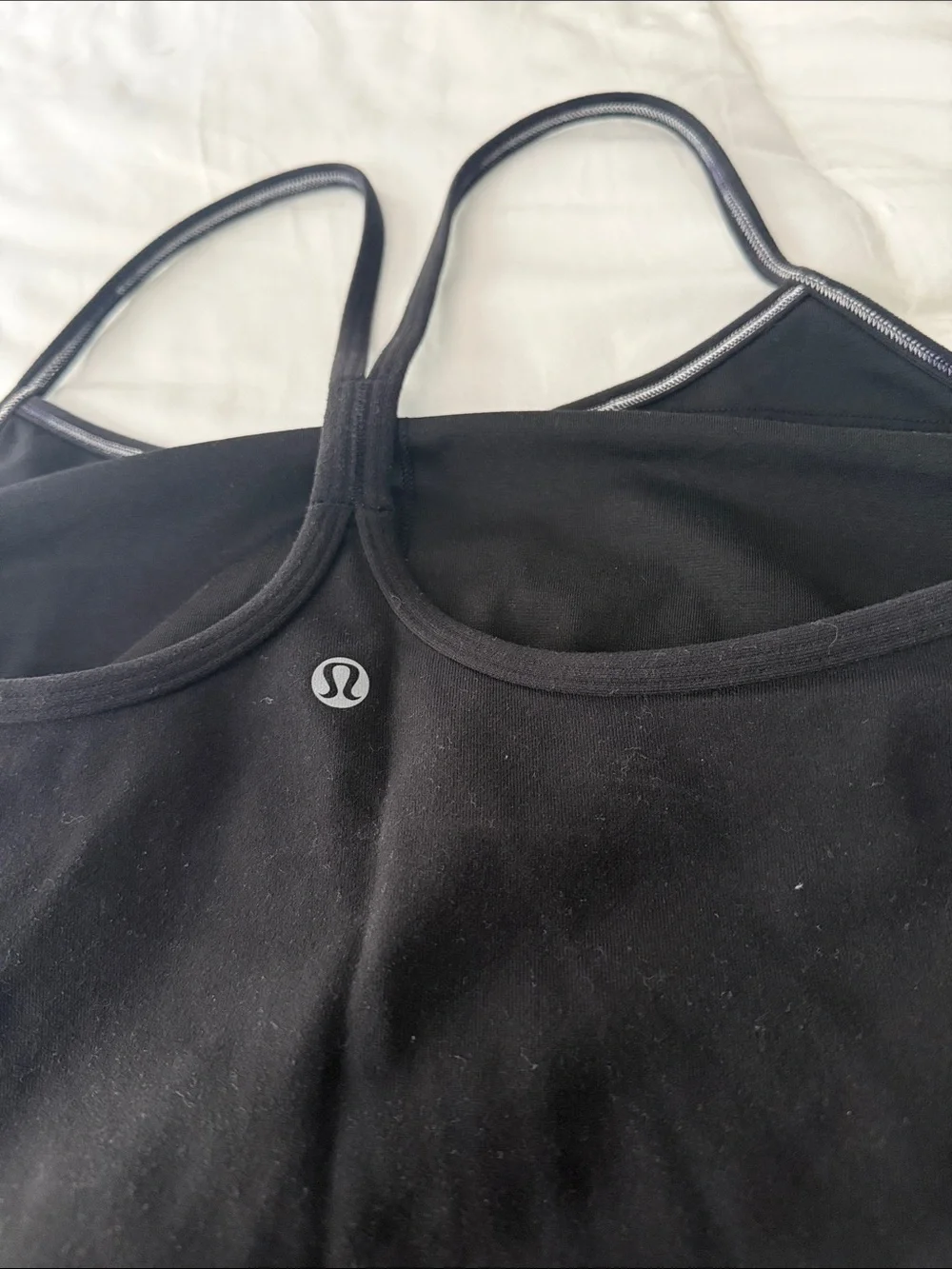 lululemon athletica Black Slim Racerback Tank size 10 no pads